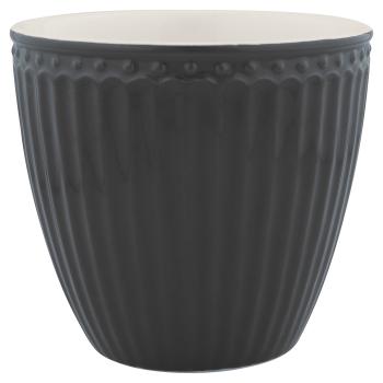 GreenGate Latte cup "Alice" dark grey